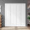 Double Panelled Manufactured Wood Primed Bi-Fold Door With Hardware Kit