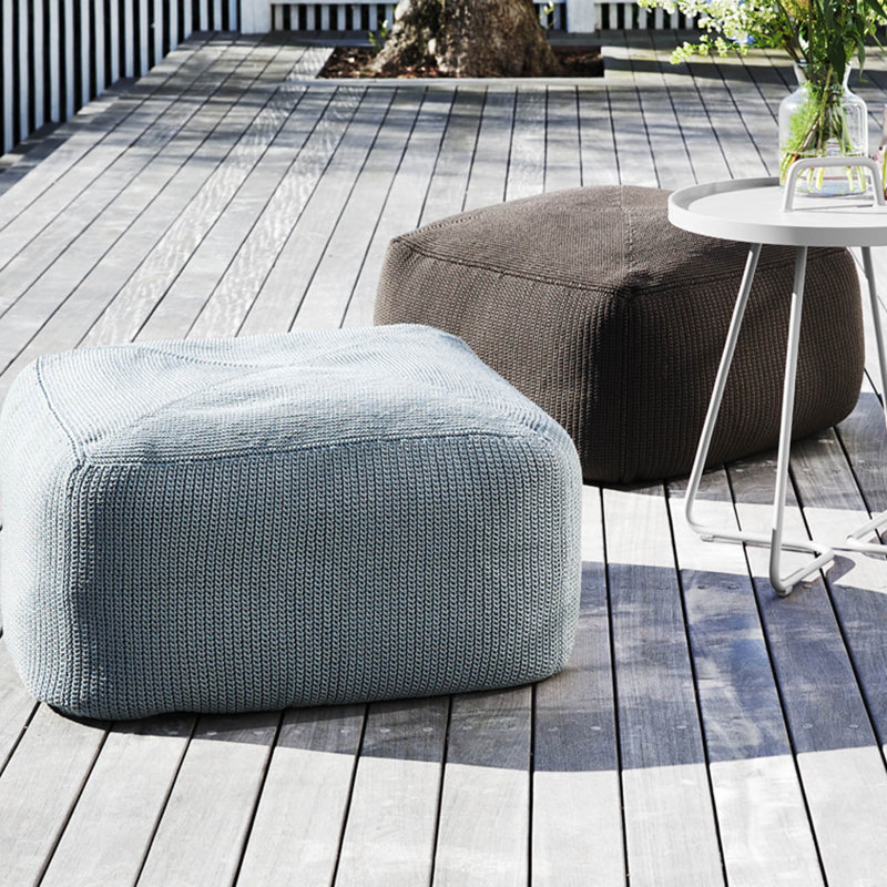 Divine Outdoor Pouf, Turquoise