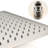 Brushed Nickel Ceiling Mounted Shower Kit . 10" Head & Handheld. Natural Rainfall Experience. Self-cleaning Nozzle. Bathroom Wall Mount. Brass Mount Feeling. .-118088817