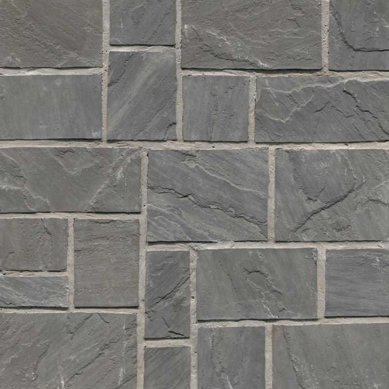 Pierre de parement en grès naturel Stonecrest Terrabrook de dimensions aléatoires, carrée et rectangulaire (minimum 100 pieds carrés)