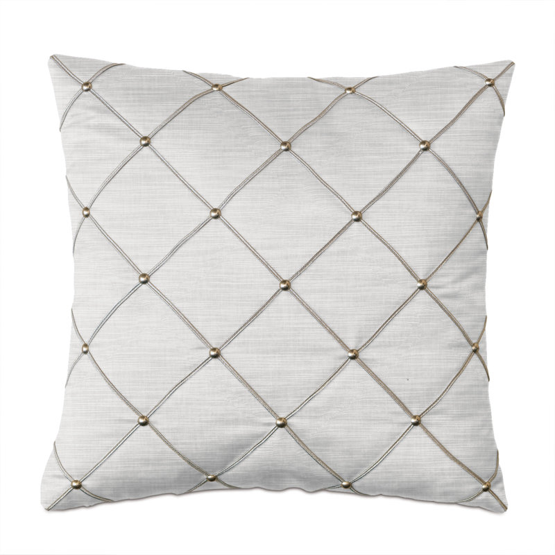 Vionnet Square Pillow Cover & Insert, Faux Down