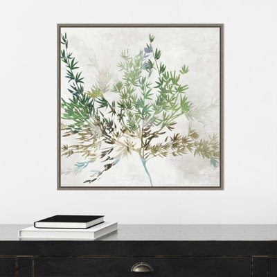 Olive Branch by Asia Jensen - Floater Frame Painting on Canvas