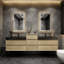 Ensemble de meuble-lavabo double mural Golitz-65239717