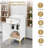 Free-Standing Storage Cabinet with Drawer & Adjustable Shelf-989235457