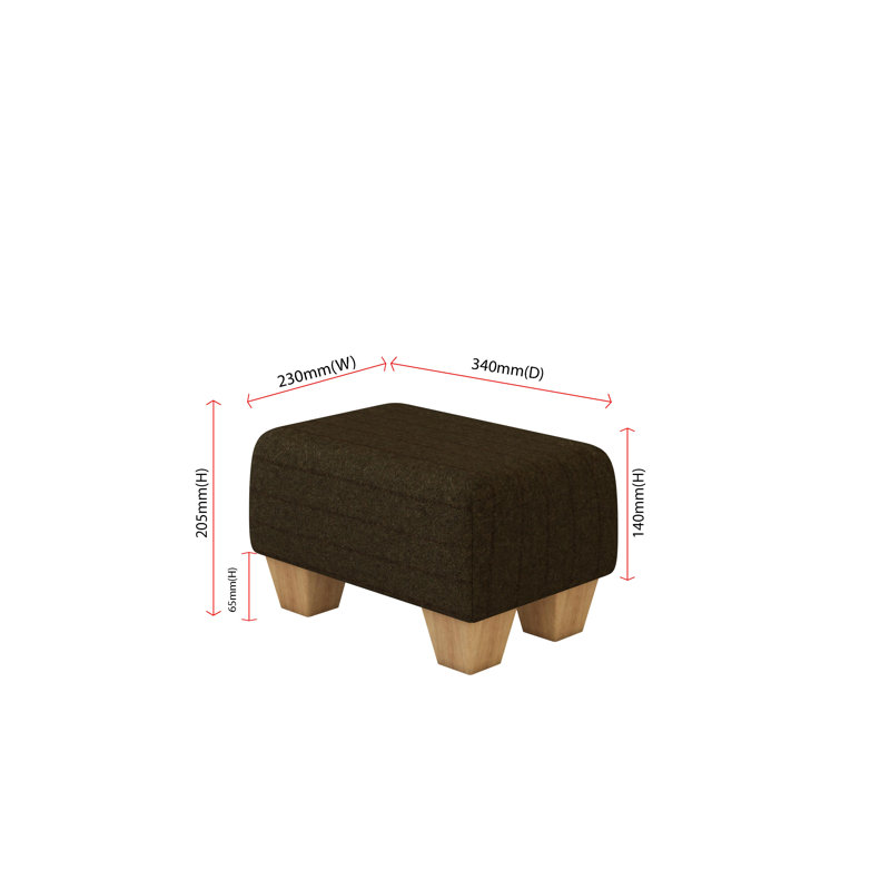 Manufactured Wood Accent Stool, Cyprus Green, Natural