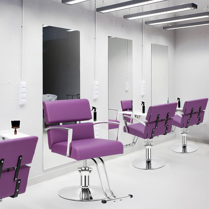 Fauteuil de massage en faux cuir, Similicuir mauve