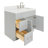 Hamlet 36.25'' Single Bathroom Vanity with Carrara Quartz Top-94003745