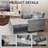 3 In 1 Convertible Sleeper Sofa Bed, Futon Couches For Living Room With Side Pocket-538366275