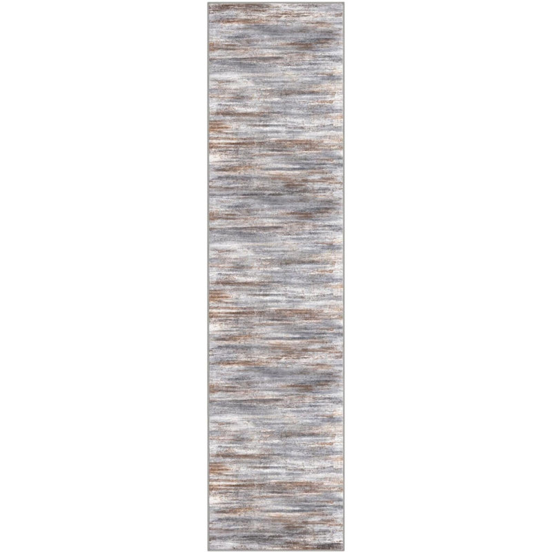 Modern Abstract Hallway Runner Rug,  Kitchen Rugs Non-Slip Washable Soft Striped Kitchen Runner Rugs, Print Distressed Carpet Runner For Entryway Bathroom Laundry Room Foyer