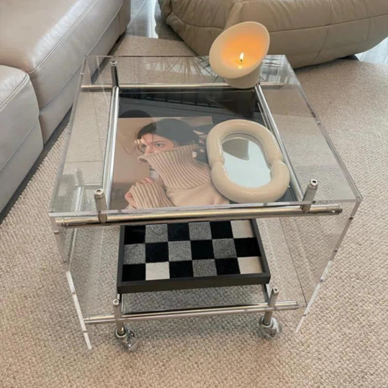 Stainless Steel Top End Table