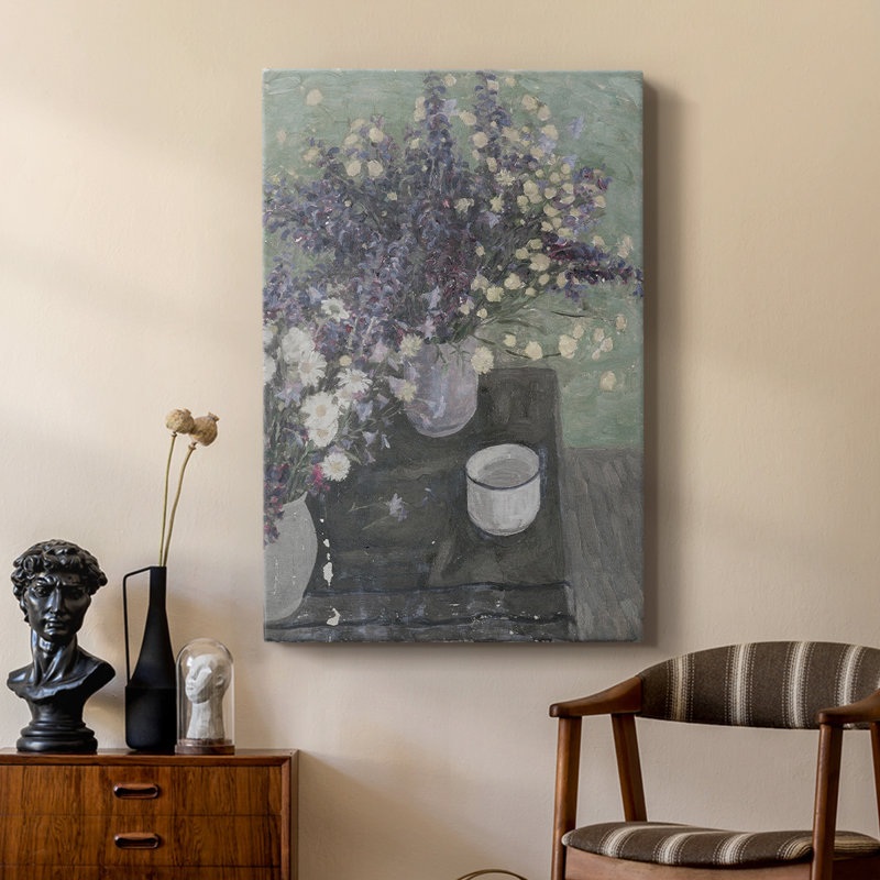 Imprimé floral rétro CCLXVII - galerie Cavas sur mesure, H 27 po x l 18 po