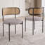 Ensemble de 2 chaises de salle à manger, chaises de salle à manger rembourrées modernes, chaises de salle à manger à dossier en rotin, chaises de cuisine décoratives avec pieds en métal-1752624422-1752624420