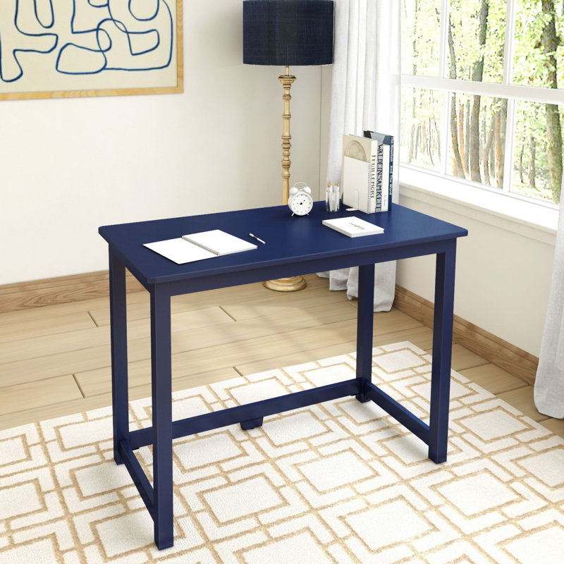 Essays Large Writing Desk, Blue, 29.75"H x 39.5"W x 19.75"D
