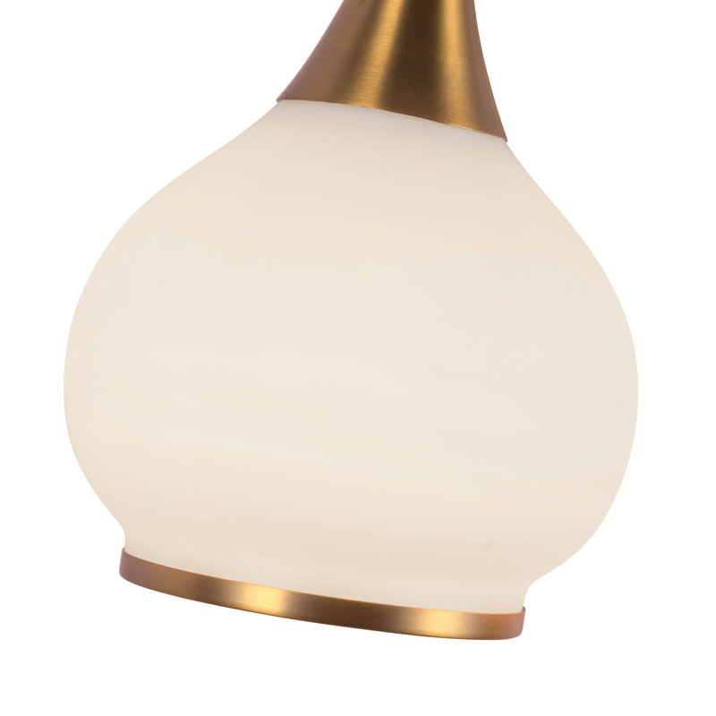 Éclairage pour meuble-lavabo Marsi, 2, Verre opale mat, Doré vieilli
