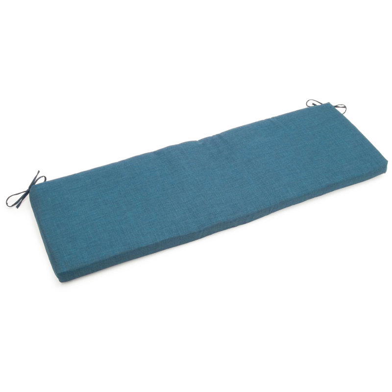 Outdoor 3'' Bench Seat Cushion, 54" W x 19" D, Blue