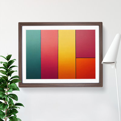 Abstract Block Colour Vol.6 - Framed Print