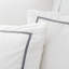 Contrast Trim 200 Thread Count Cotton Duvet Cover Set-125210445-125210446