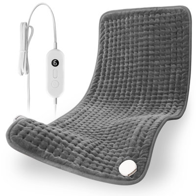 XXXL 33''x17'' Electric Heating Pad for Back, Neck & Shoulder Pain Relief, 6 Heat Settings, Auto Shut-Off, Moist & Dry Heat Therapy, Machine Washable