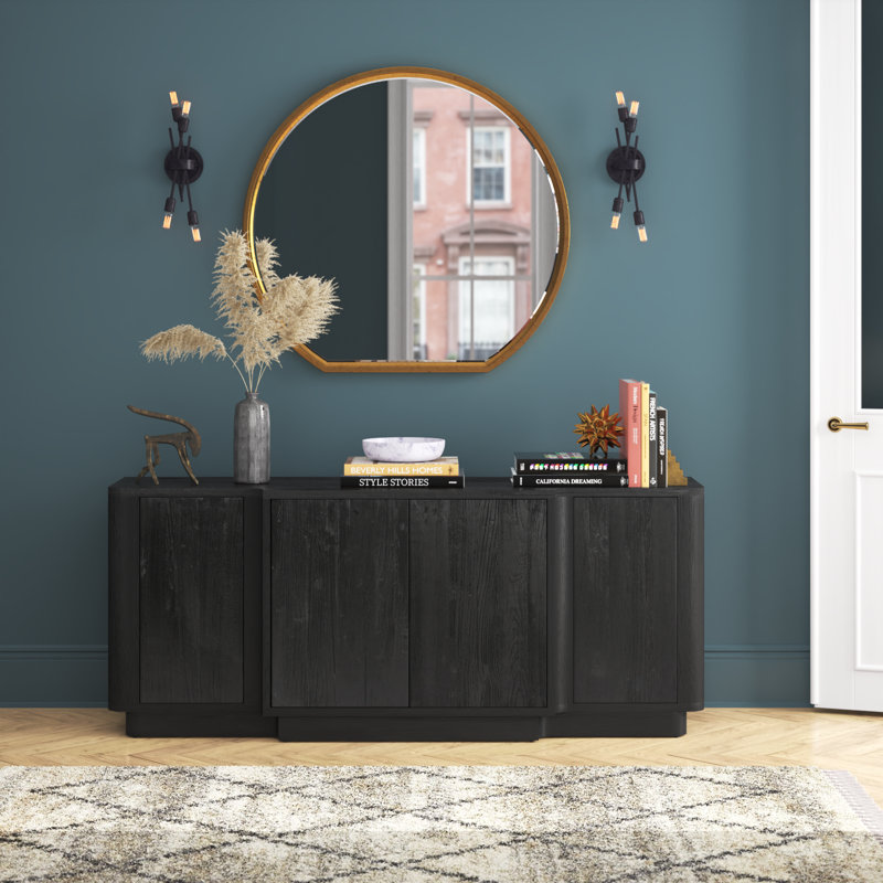 Birch Lane™ Tina 72" Wide Elm Solid Wood Sideboard | Wayfair
