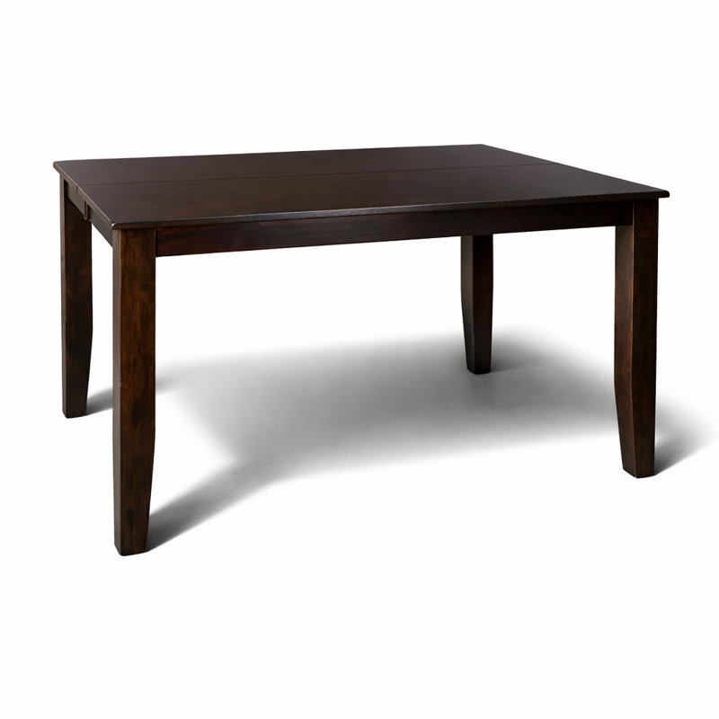 Coomer 40"- 60" Extendable Counter Height Dining Table with Self-Storing Butterfly Leaf — Seats 8