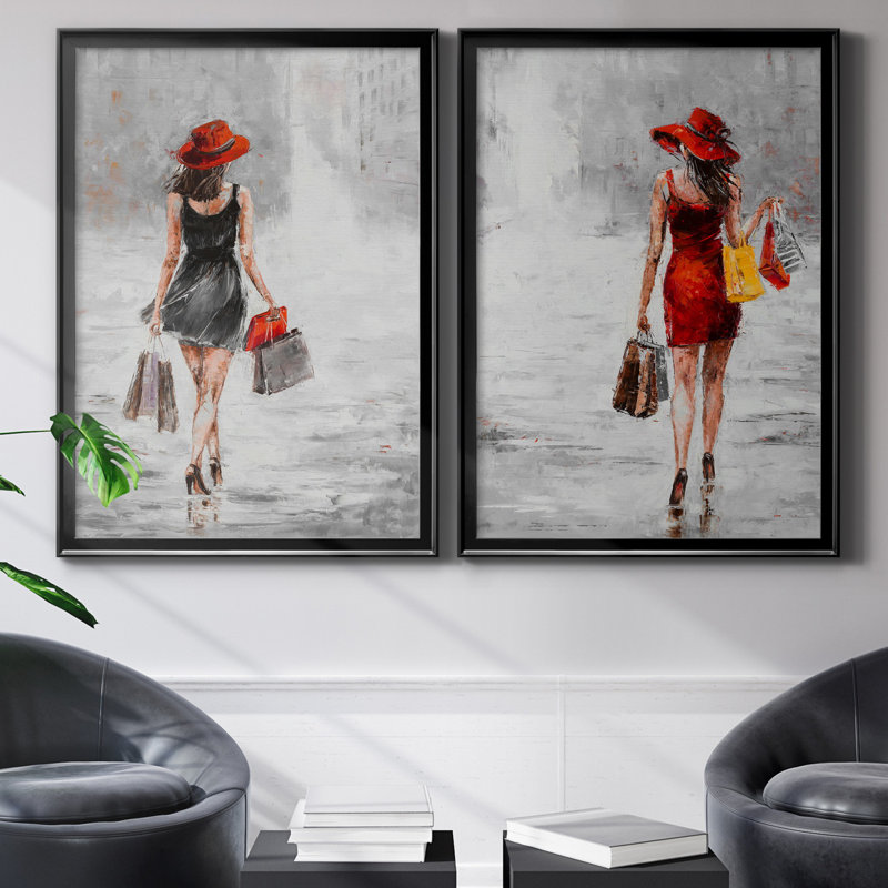 City City I - ensemble de 2 reproductions d'art, H 30,5 po x l 42,5 po x P 3 po, H 31,5 po x l 47 po x P 1,5 po, Pas de tapis