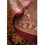 100% Silk Red Floral Qum  Square Oriental Rug 8x8