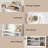Farmhouse Hall Tree with Bench, Shoe Storage, Side Baskets & Hooks – Ideal for Entryway-157958014-78065245