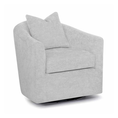 Benehaley Upholstered Swivel Barrel Chair