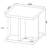 Square End Table for Living Spaces