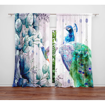 Semi Sheer Curtain Panel Pair