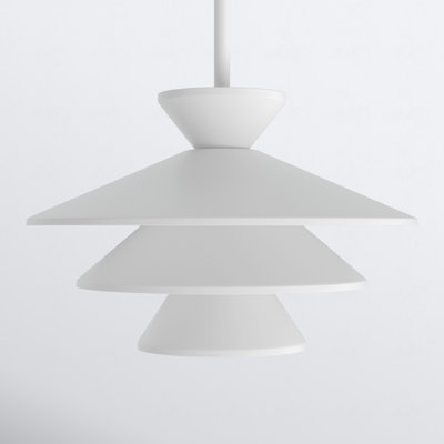 Vinnie 1-Light Pendant in White
