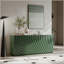 Buffet vert avec portes en spirale