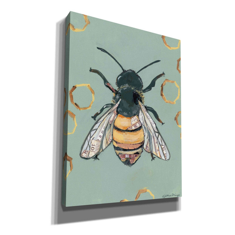 'Bee' by Jessica Mingo, Canvas Wall Art, 54" H x 40" W x 1.5" D