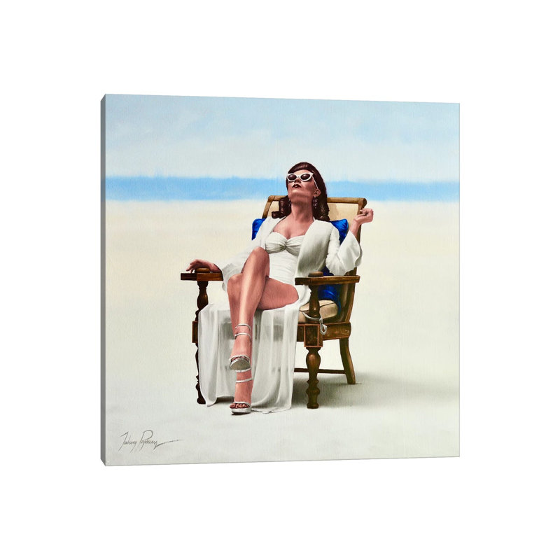 Beach Bum by Johnny Popkess - Wrapped Canvas Painting, 45.72 cm H x 45.72 cm W