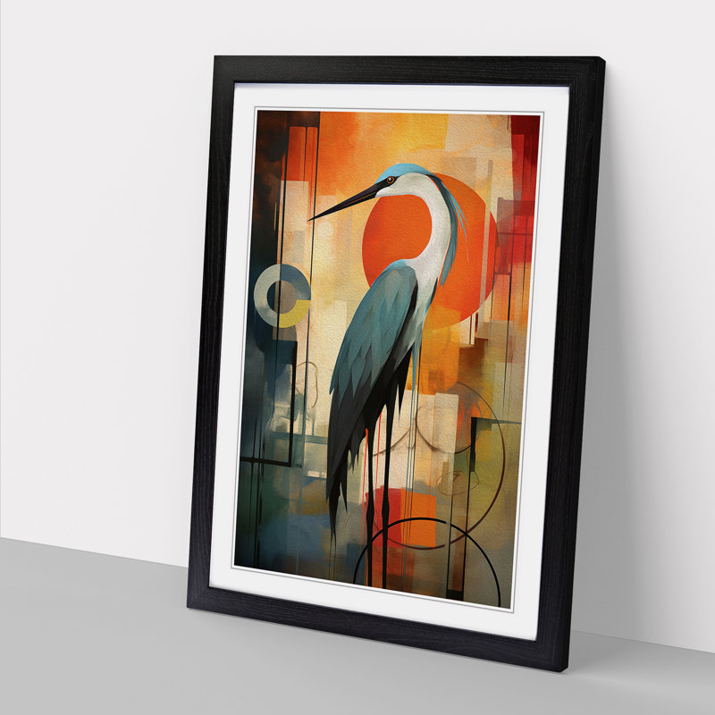 Heron Constructivism No.2 - Framed Print