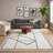 Cherle Modern Geometric Art Micro-Shag Area Rug-317422560