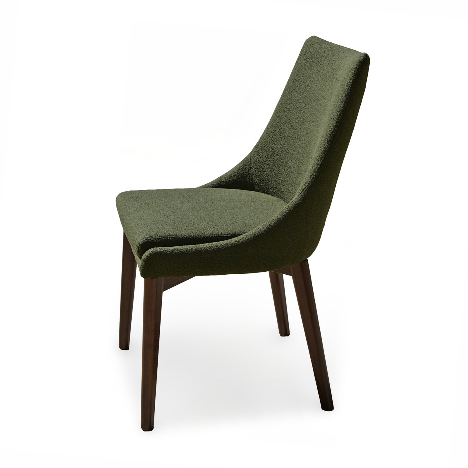 Clapton Upholstered Side Chair, Olive Green Teddy