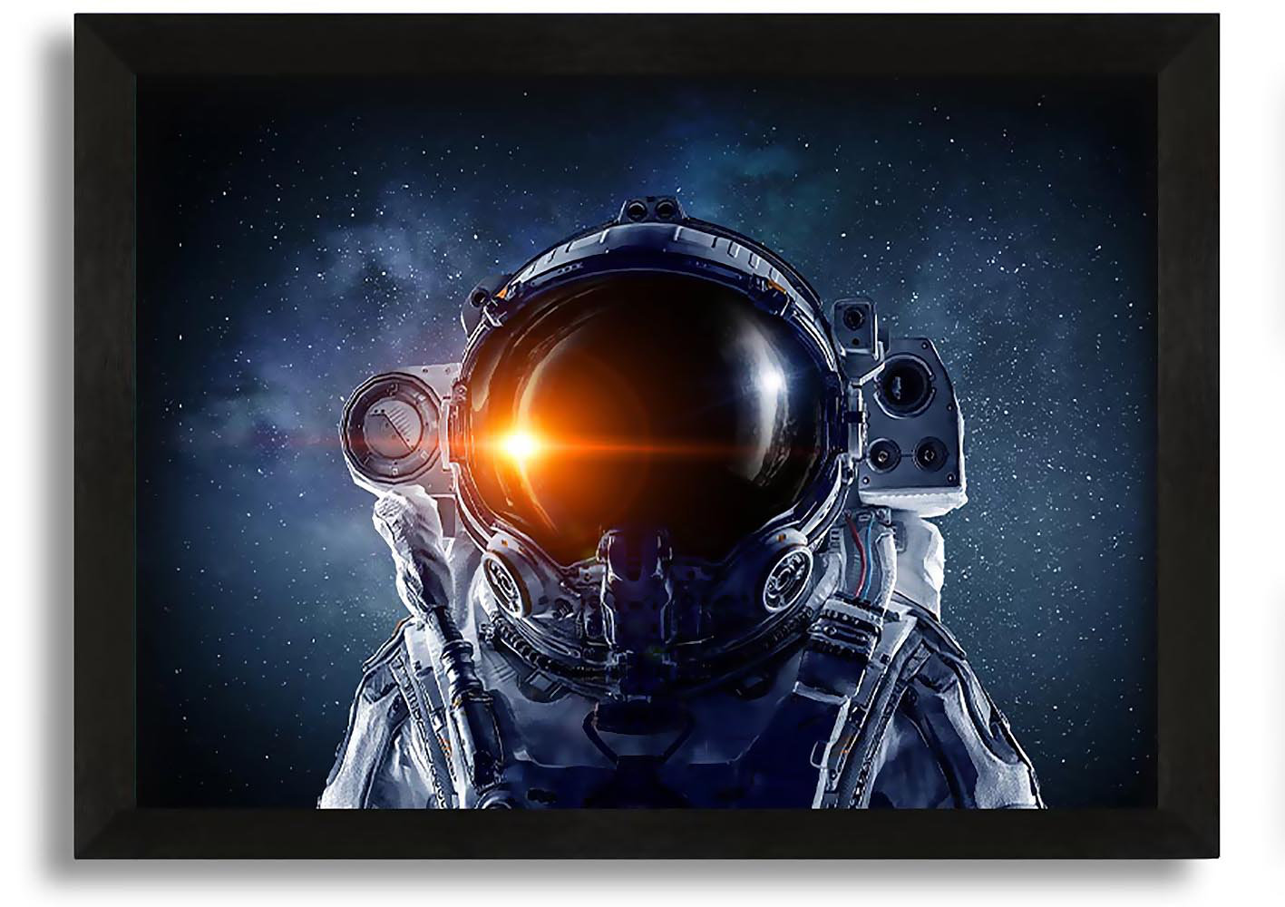 Brayden Studio Reflection of the Sun Spaceman - Picture Frame Graphic ...