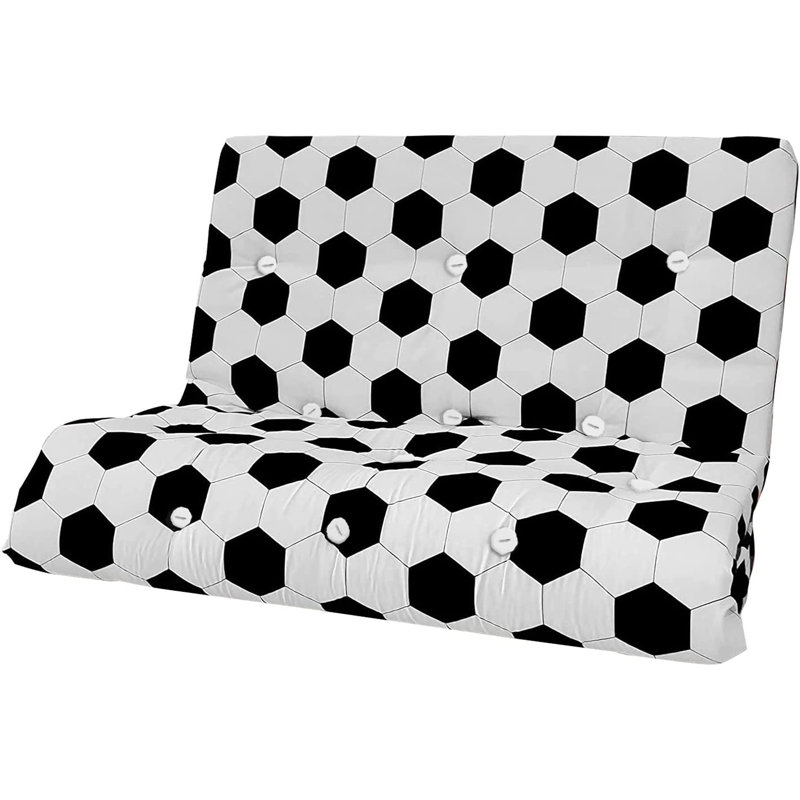 Anders 10cm Futon Mattress, Double, Black