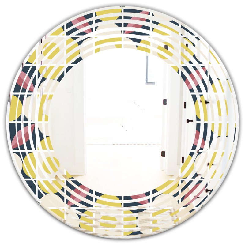 Miroir mural Space Flower I, H 31,5 po x l po