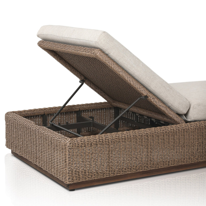 Lorelei Outdoor Teak Adjustable Chaise Lounge