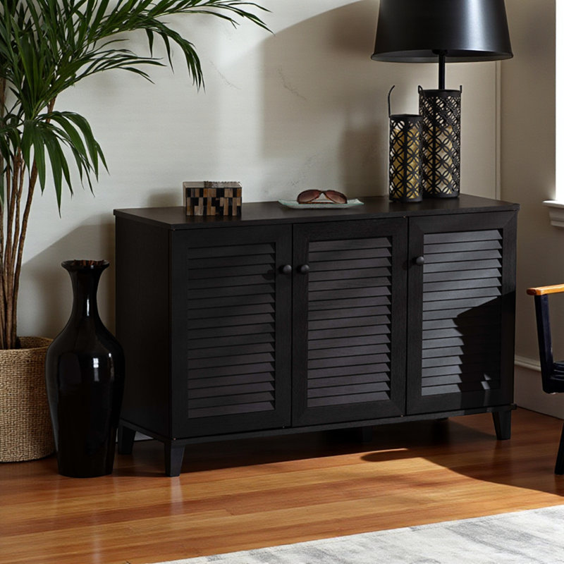 Aryona Three Hinged Front Doors Storage Cabinet, 27.35'' H X 44.43'' W X 14.53'' D
