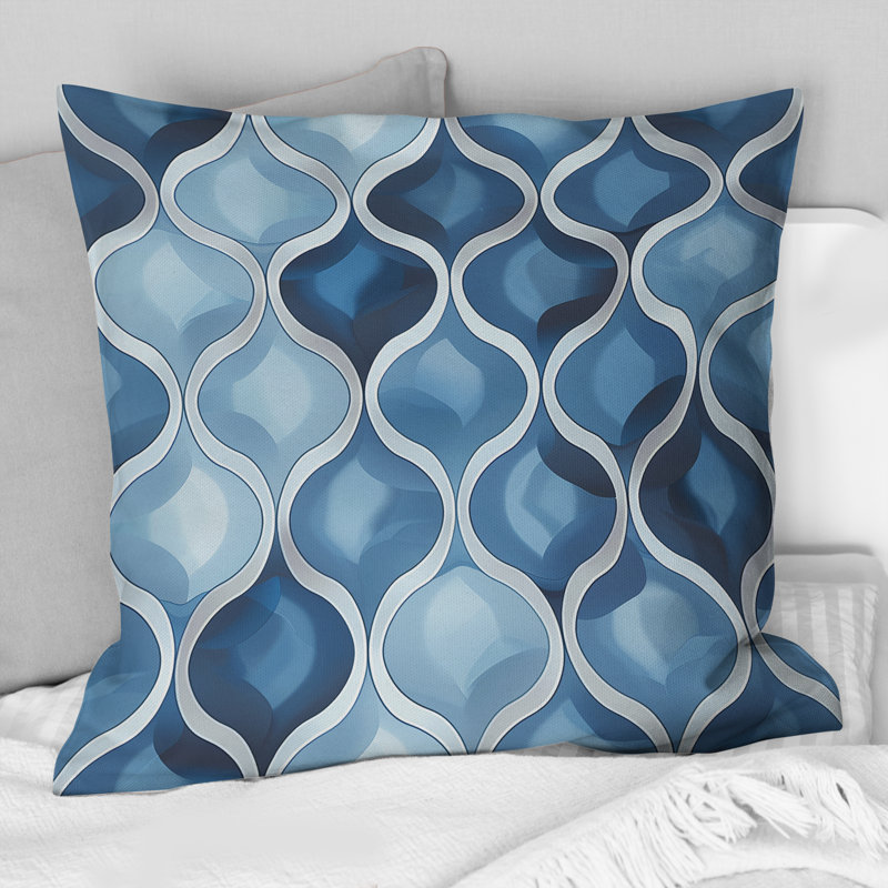 Coussin Ogee Patten, H 18 po x l 18 po