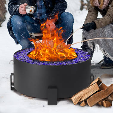 Black & Decker 34 in. Smokeless Wood Fire Pit with Grill, BD17211