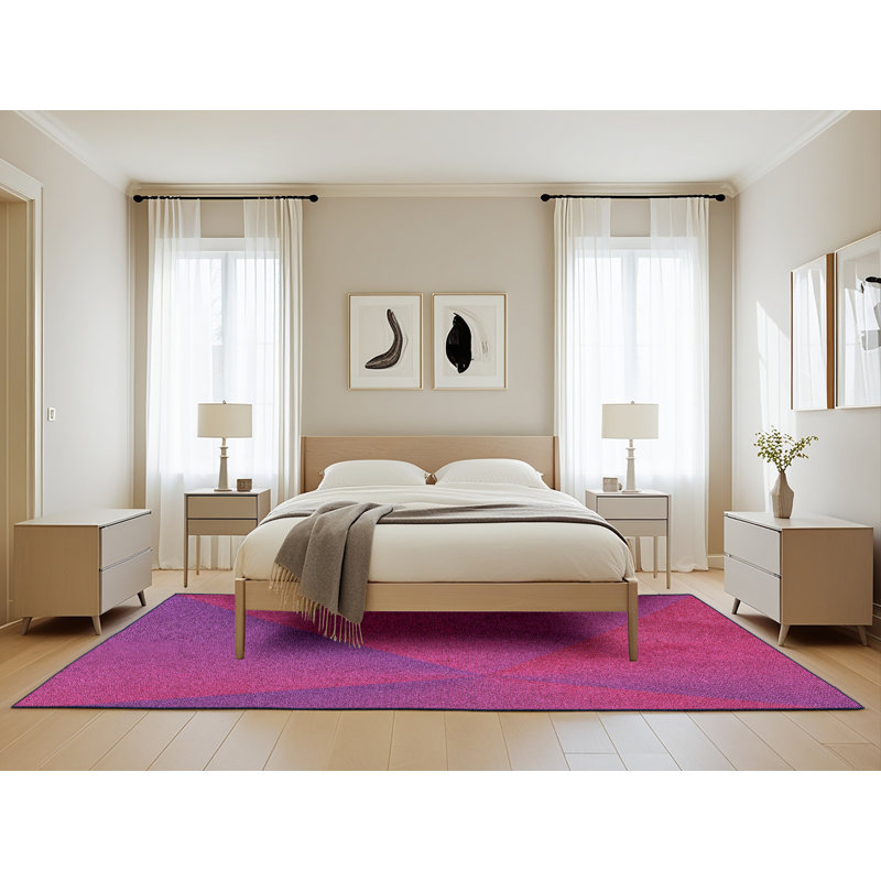 Performance Wool Abstract Indoor Rug, Rectangle 5' x 8'