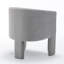 Fauteuil en velours-1836591678