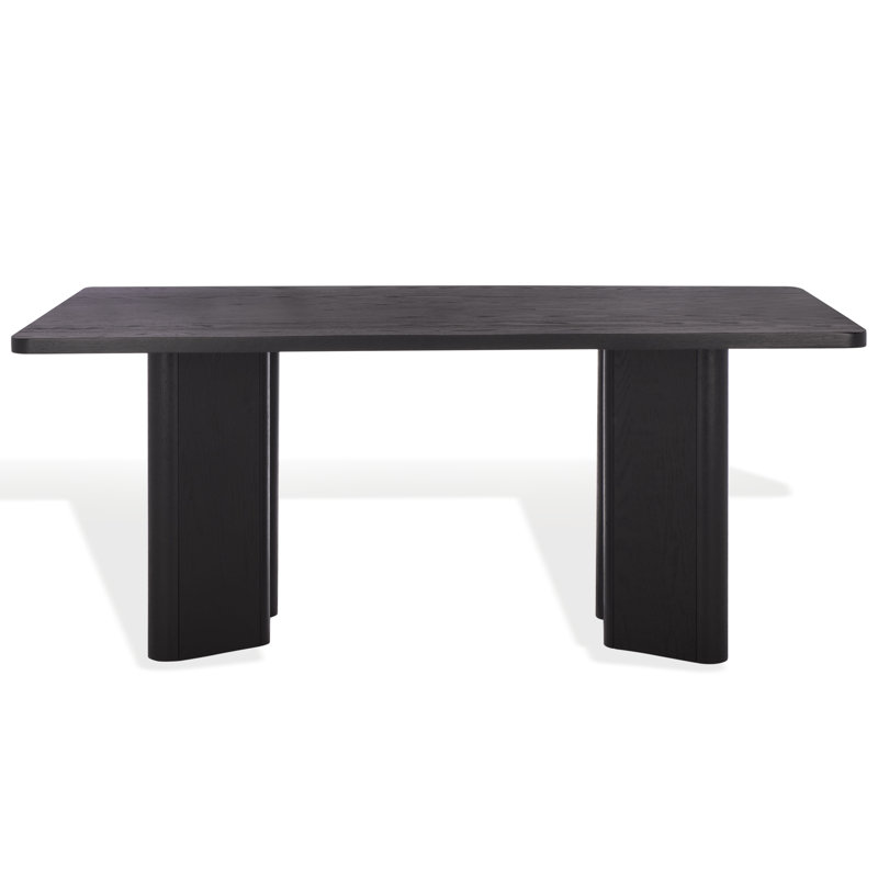 Barnard Rectangle Wood Dining Table, Black
