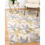 Tapis crème à motif abstrait Higley-283754671