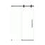 Ensemble de douche coulissante avec porte et base Reva 48 po x 32 po - Noir-126189678-126189681