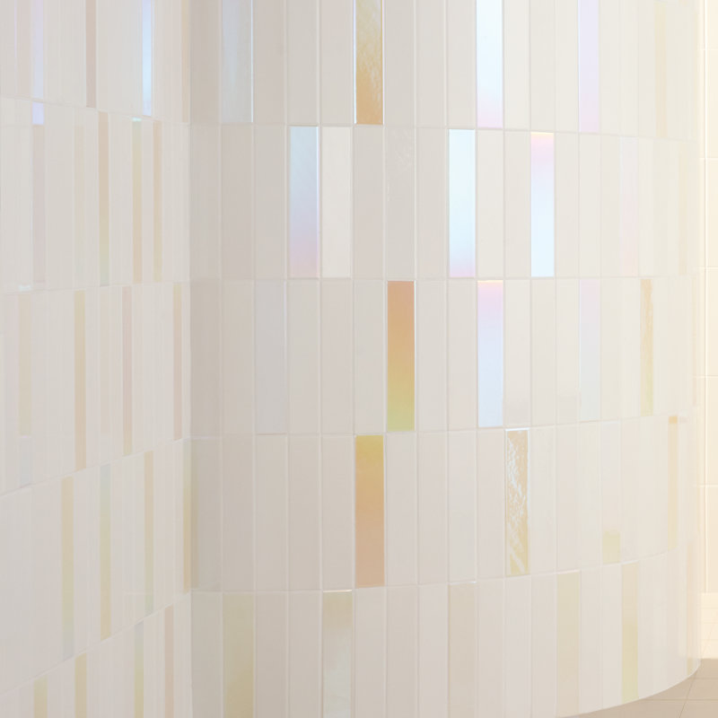Spectre Glow Mix  2" x 10" Subway Wall Tile, Cream Vanilla Mix